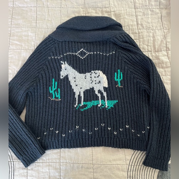 THE GREAT. Navy and White Sweater - Picture 2 of 8